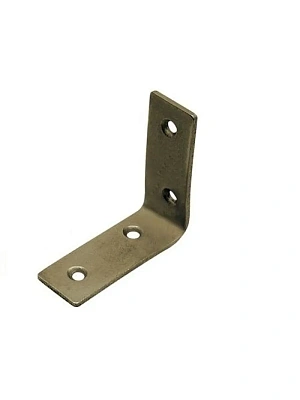 Уголок бытовой/кронштейн мебельный цинк/желт. 50х50 (жел. прямой)