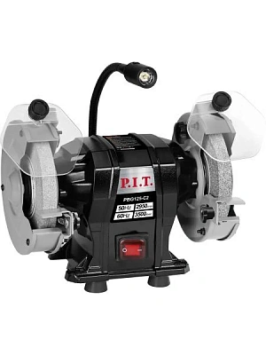 Станок точильный P.I.T. PBG125-C2, 200Вт, диам. диска 125 мм, LED