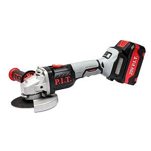 Углошлифовальная машина аккумуляторная P.I.T. PWS20H-125D/1, 20В,125мм, 1х4Ач, ЗУ