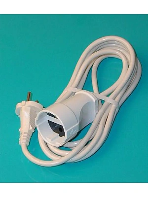 Удлинитель сетевой 1 розетка ПВС 3х0,75  3м, 10А 2200Вт, IP20