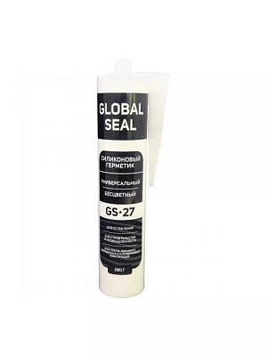 Герметик силиконовый прозрачный универсальный Global Seal 290гр 
