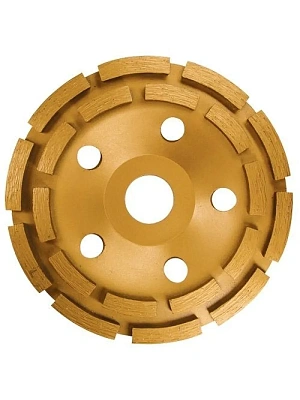 Чашка алмазная 115 мм шлифовальная по бетону двухрядная
