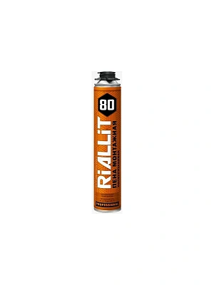Пена монтажная PROFFLEX RIALLIT 80 л - 850 мл (+5 °С до +35 °С)