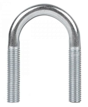 Скоба U-образная DIN 3570 (219мм) 8" М16 цинк 