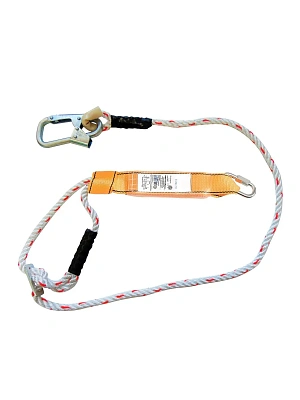 Строп аВрег+КС (канат) с амортизатором и малым монтажным карабином