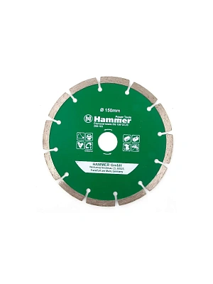 Диск алмазный отрезной 150х22мм мокрая резка, сегментный Hammerflex