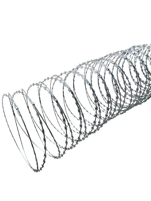 Спиральный барьер безопасности из армированной колючей ленты-500*1 ТУ (50 витков, 3 ряда скоб, длина 10 м)