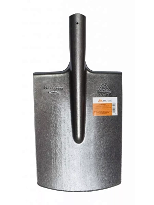 Лопата штыковая прямоугольная МАТиК, рельсовая сталь Р75, Р65 (марка стали М76 ГОСТ 24182-80) 