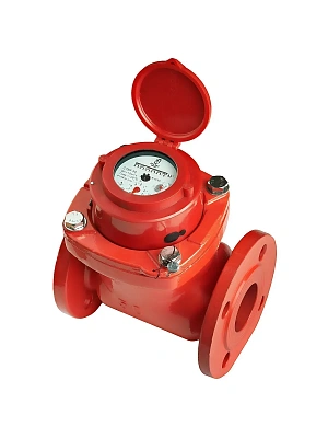 Счетчик воды универсальный Ду 65 мм чугунный, турбинный, длина 200мм, фланцевый