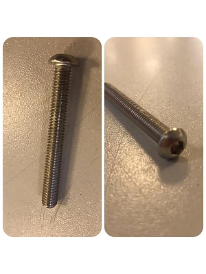 Винт А2 ART 9053 (ISO 7380-1) с полукругл.гол. с внутр.шестигр. НЕРЖАВЕЙКА  6х50