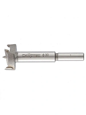 Сверло Форстнера по дереву 30мм, цилиндрический хвостик