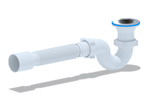 Сифон АНИ для душевого поддона 1 1/2"*40 с гибкой трубой 40/50