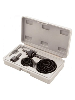 Набор кольцевых пил 19-64 мм по дереву 11 предметов