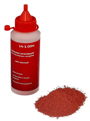 Порошок красящий для малярных шнуров 115гр красный