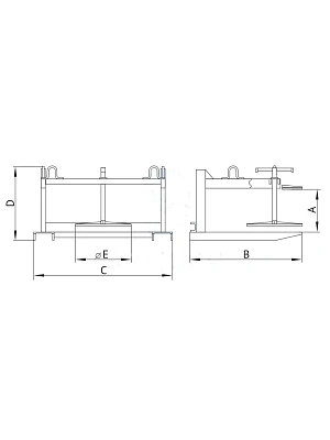 Захват для сэндвич-панелей (кровельных) 0,5 тн 3СТк 0,5-45-310