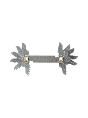 Резьбомер для опред. шага метрич. резьбы, 0,5-1,75мм и трубной резьбы с шагом 0,907 и 1,07мм STAYER