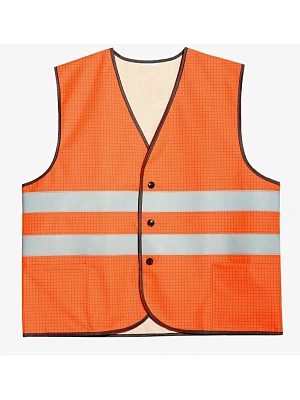 Жилет сигнальный огнестойкий оранжевый, 48-50р., 250 г/м2, тип 1 СОП 2