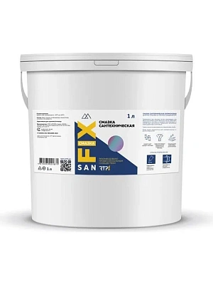 Смазка сантехническая силик. д/соед 1 л. ведро