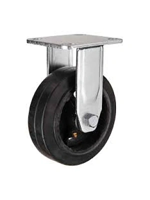 FCd (46) Колесная опора 100мм, большегрузная, обрезиненная, неповоротная  (грузопод.130кг) FORCE LIFTING