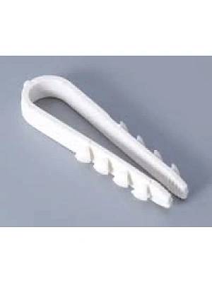 Дюбель-хомут (нейлон) ДХ 11-18 белый