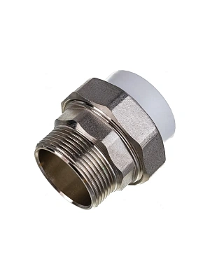 Муфта ППР разборная с наружней резьбой 20х1/2" РВК