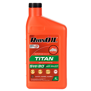Масло моторное RHINOIL TITAN SAE 5w-30 API SN/CF, ACEA A3/B4 синтетическое 1л