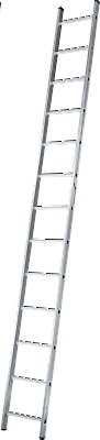 Алюминиевая односекционная лестница 16 ступеней 4,5 м усиленная Россия