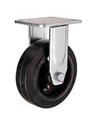 FCd (80) Колесная опора 200мм, большегрузная, обрезиненная, неповоротная  (грузопод.280кг) FORCE LIFTING