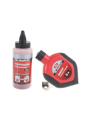 Шнур разметочный с краской 30м, 115гр красный