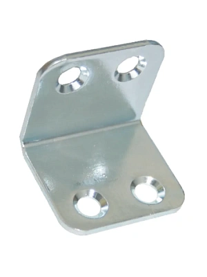 Уголок бытовой/кронштейн мебельный цинк/желт. 26х26мм