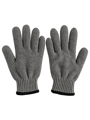 Перчатки полушерстяные серые ДВОЙНЫЕ, 110гр. (упаковка 10 пар) LASTING TOOLS