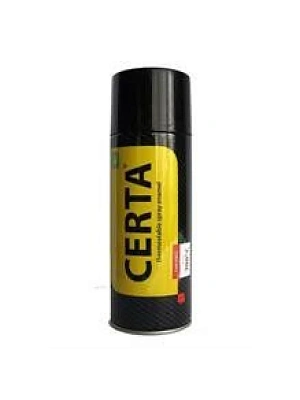 Эмаль термостойкая ЦЕРТА черная RAL 9004 до 1200 °C 520 мл