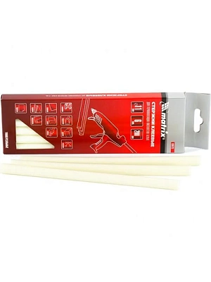 Стержни клеевые 11x200 мм, белые, упаковка 6шт. Matrix