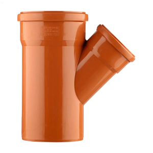 Тройник наружный НПВХ 110х110х45° SN4 ХЕМКОР