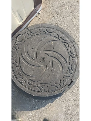 Люк полимерный (630/760/120/80) тип "ТМ" 25,0 тн черный БЕЗ ЗАМКА