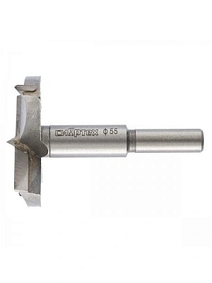 Сверло Форстнера по дереву 55мм, цилиндрический хвостик