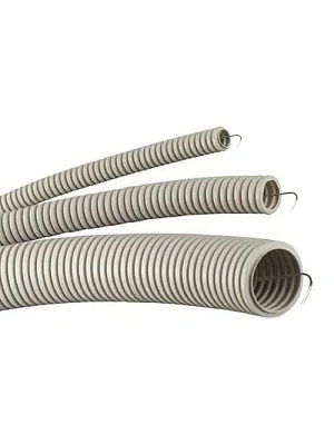 Труба гофрированная 16 мм со стальной протяжкой, бухта 100м