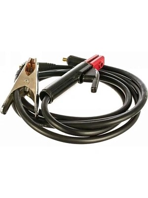 Комплект сварочных проводов 5м с клеммой и электрододержателем 140А LASTING TOOLS