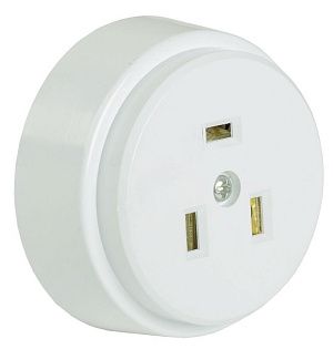 Розетка разборная д/плиты с заземлением открыт/устан. 32А IP20 220-230В 2P+E белая РПпл10-01-Ст IEK