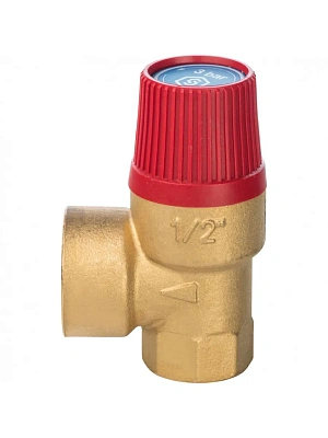 Клапан предохранительный лат 1/2"х1/2" г/г 1,5 бар