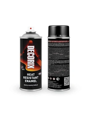 Эмаль аэрозольная жаростойкая 800ºС сигнальный белый (520 мл) DECORIX