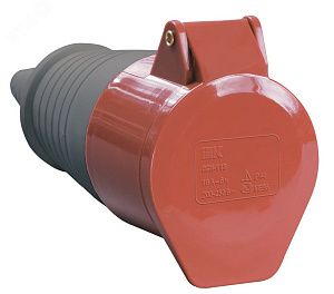 Розетка переносная с заземлением 32А IP44 380-415В 3Р+РЕ+N ССИ-225 IEK