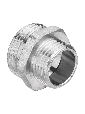 Ниппель никелированный переходной 20х15 (3/4"x1/2") 