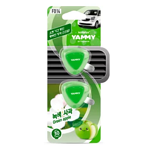 Ароматизатор на дефлектор YAMMY жидкий Green Apple