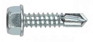 Саморез DIN7504-К (JP76) с шестигр.гол. с буром без шайбы 4,8x29 Zn (упаковка 1000шт.) POWER FASTEN