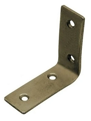 Уголок бытовой/кронштейн мебельный цинк/желт. 40х40х20х1,5/2мм