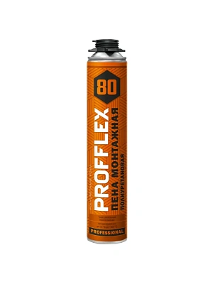 Пена монтажная PROFFLEX летняя 80 л - 1000 мл (+5 °С до +35 °С)