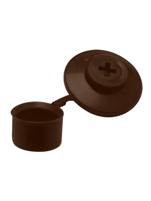 Шайбы кровельные с колпачком (цвет коричневый) (упаковка 250шт.)