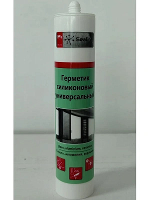 Герметик силиконовый прозрачный универсальный 260 мл SEALING УЦЕНКА
