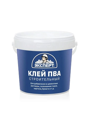 Клей ПВА строительный -30С° ЭКСПЕРТ 0,9кг